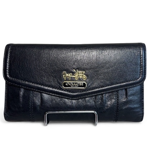 Coach Handbags - Coach Madison Black Leather Wallet